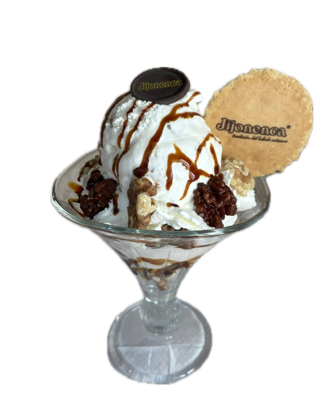 Sahne-Walnuss-Becher