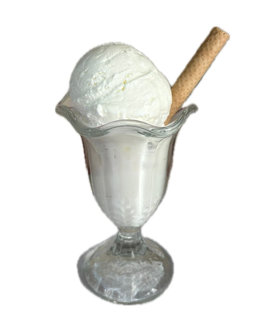 Meringe-Milch-Becher